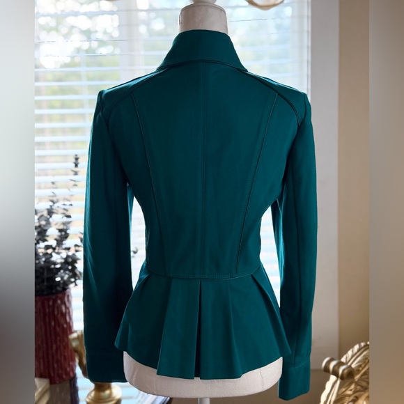 White House Black Market Teal Blazer with Silver Accents - Picture 4 of 4